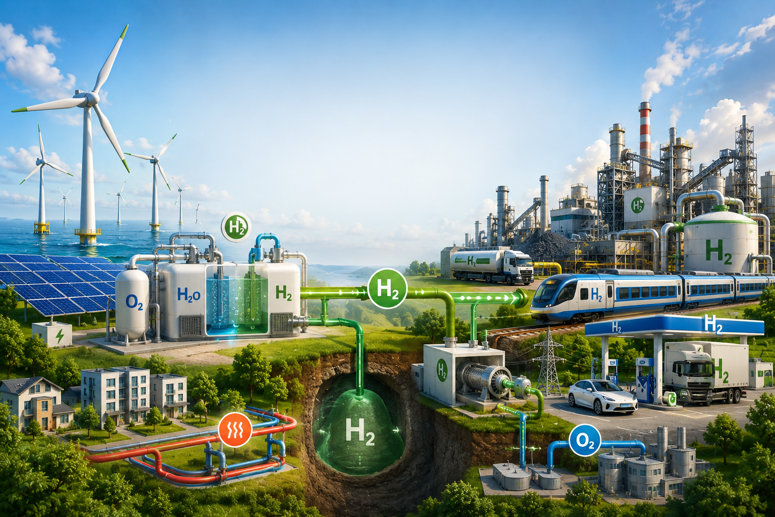  Energy transition with green hydrogen